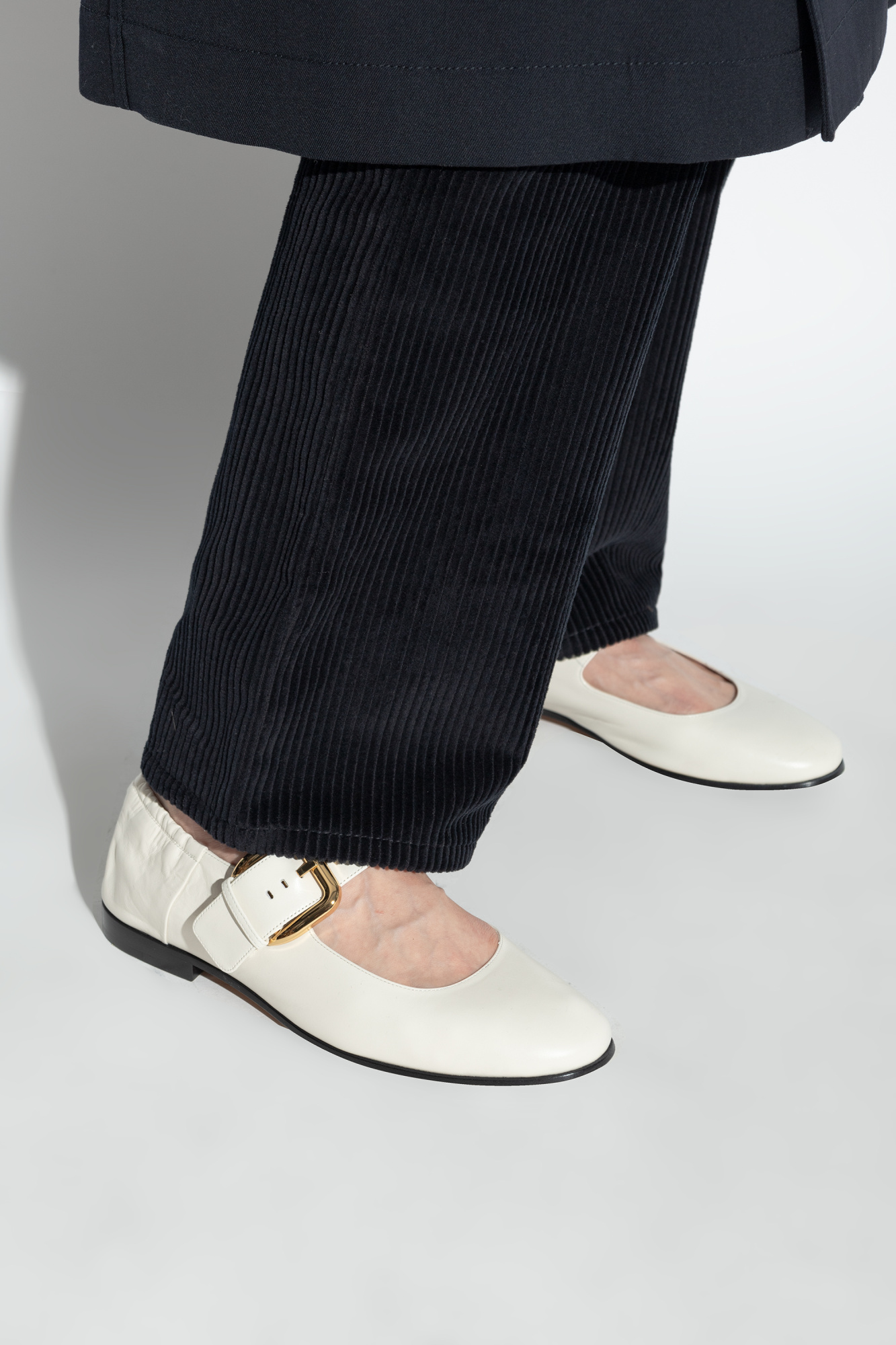 Bottega Veneta® Women's Atomic Ballerina Flat in Black. Shop